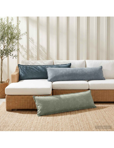 Federa 2 pz HOUTEN Verde 40 x 145 cm Tessuto Chenille
