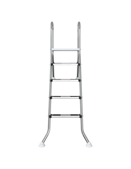 Scala per piscina parzialmente interrata 195 x 116 cm 4-Gradino