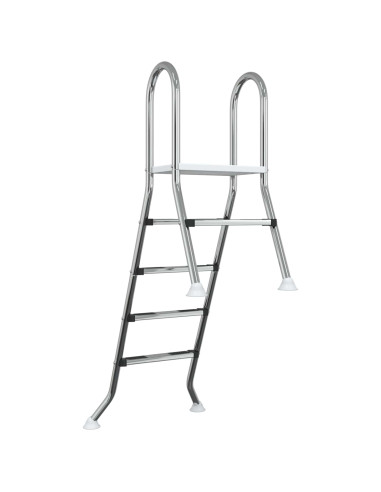 Scala per piscina parzialmente interrata 195 x 116 cm 4-Gradino