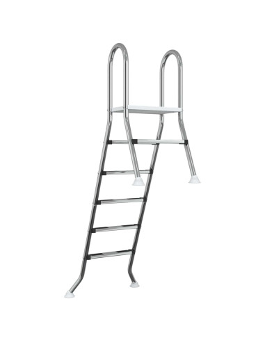 Scala per piscina parzialmente interrata 222 x 128 cm 5-Gradino