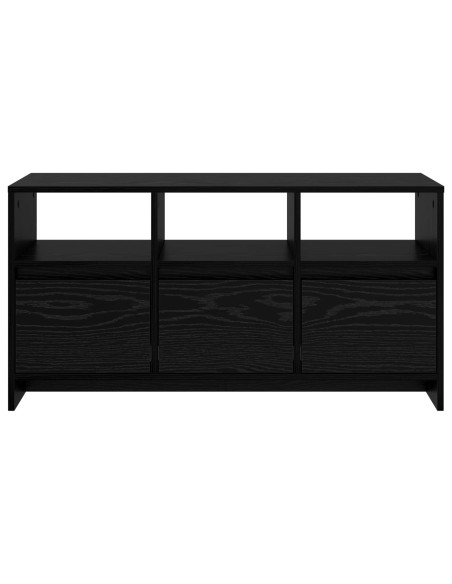 Mobile TV 102 x 37,5 x 52,5 cm Rovere Nero Legno ingegnerizzato