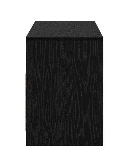 Mobile TV 102 x 37,5 x 52,5 cm Rovere Nero Legno ingegnerizzato