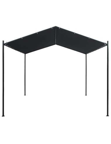 Gazebo Padiglione Tenda Tettoia 3x3 m in Acciaio Antracite
