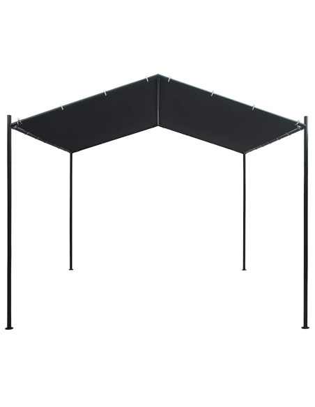 Gazebo Padiglione Tenda Tettoia 3x3 m in Acciaio Antracite