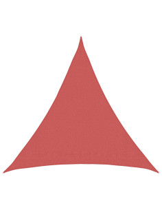 Telo Ombra 2 x 2 x 2 m HDPE Triangolare Terracotta