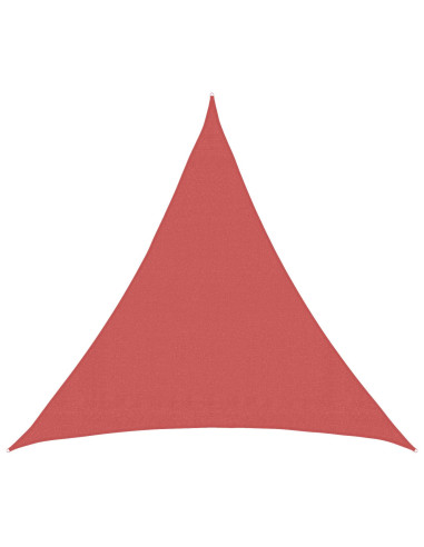 Telo Ombra 2 x 2 x 2 m HDPE Triangolare Terracotta