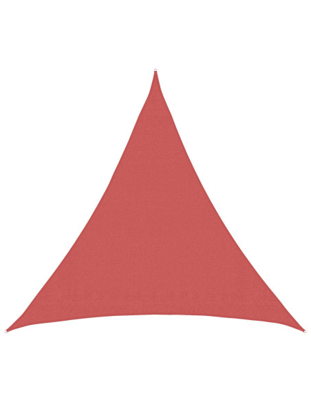 Telo Ombra 2 x 2 x 2 m HDPE Triangolare Terracotta