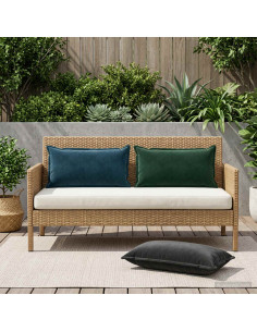 Federa 2 pcs HOUTEN Nero 40 x 80 cm Velluto