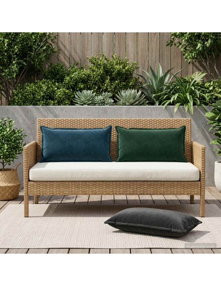 Federa 2 pcs HOUTEN Nero 40 x 80 cm Velluto