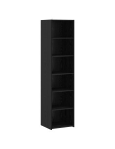Credenza Rovere Nero 45 x 41 x 185 cm Legno ingegnerizzato 2