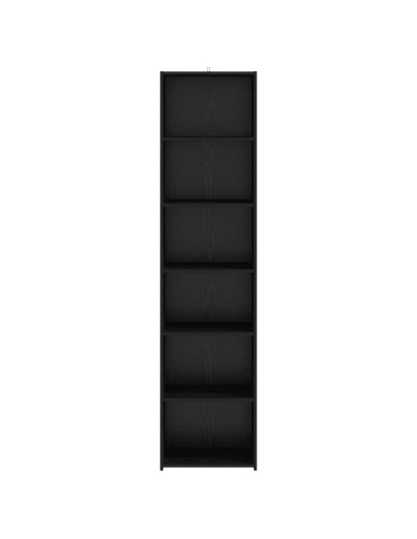 Credenza Rovere Nero 45 x 41 x 185 cm Legno ingegnerizzato