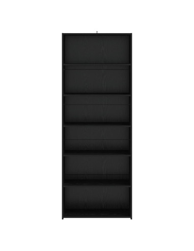 Credenza Rovere Nero 70 x 41 x 185 cm Legno ingegnerizzato