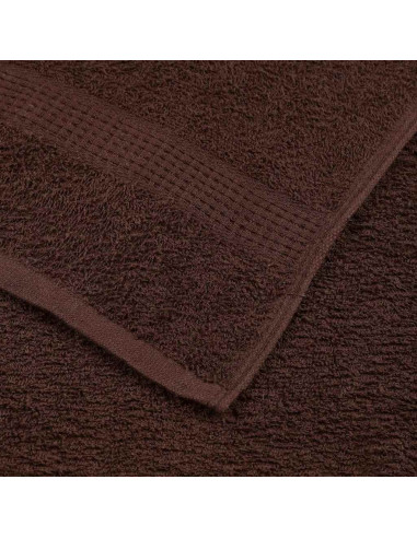 Set di asciugamani 6 pezzi FROGN Marrone 360 g/m²