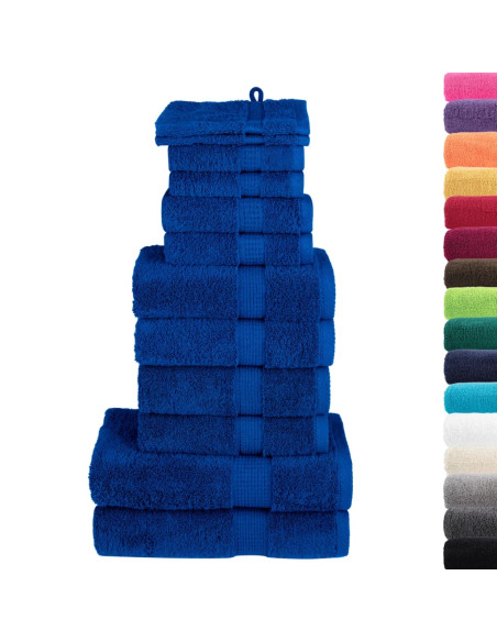 Set ASciugamani SOLUND 12 pz Blu 600 gsm