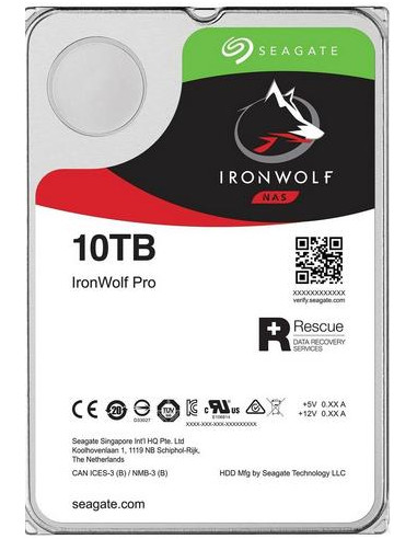 SEAGATE HDD INTERNO IRONWOLF PRO 10TB 3,5 SATA 6GBS 7200RPM