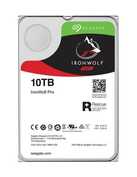 SEAGATE HDD INTERNO IRONWOLF PRO 10TB 3,5 SATA 6GBS 7200RPM