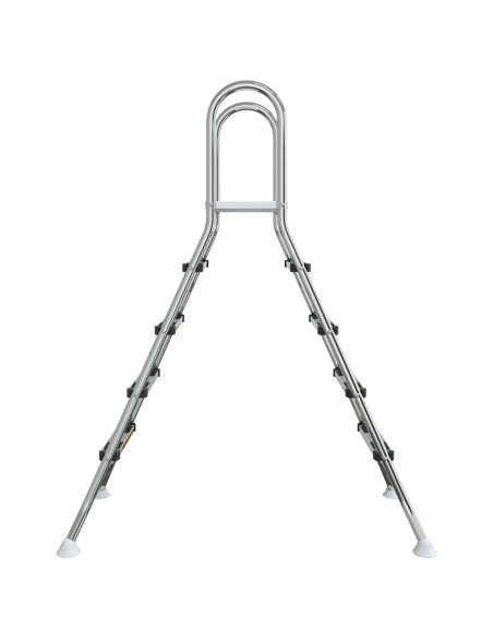 Scala per piscina fuori terra 195 x 150 cm 4-Gradino