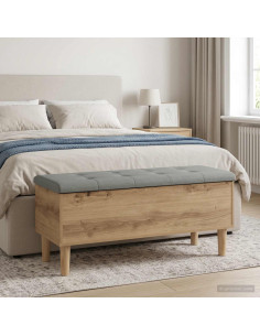 Panchina con Cuscino Rovere Artigianale 102 x 42 x 46 cm