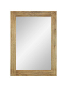 Specchio da Bagno Marrone 50x70x3 cm in Legno Massello di Mango
