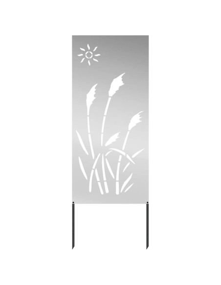 Schermo per privacy in giardino Traforo Argento 50 x 140 cm
