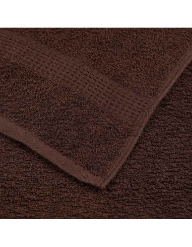 Set di asciugamani 12 pezzi FROGN Marrone 360 g/m²