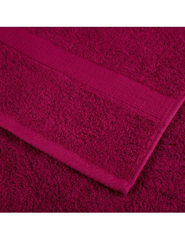 Asciugamani Premium SOLUND 2 pz Bordeaux 50x100 cm 600 g/m²