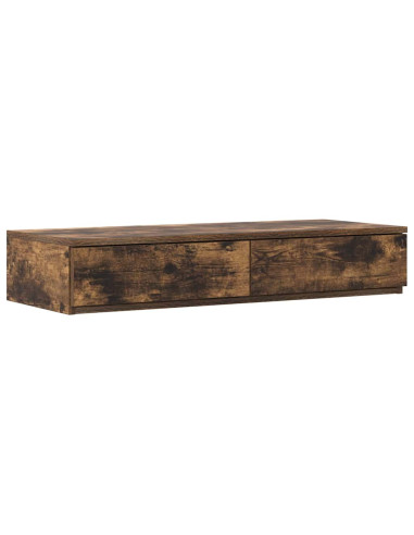Struttura letto con contenitore con cassetto Rovere fumé 75 cm