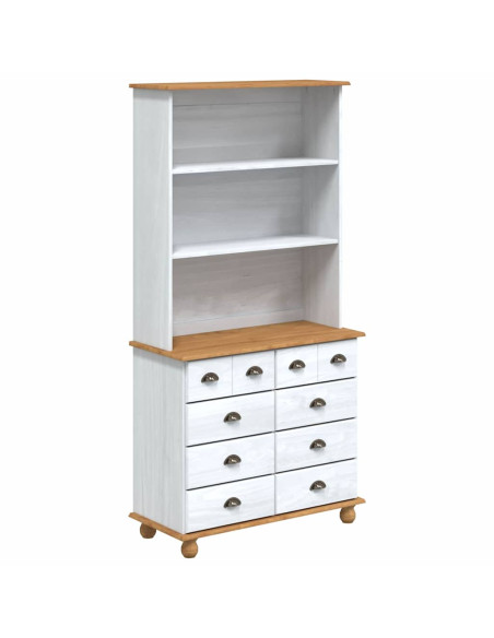 Gabbia con cassetto ASKIM Bianco 91 x 40 x 184 cm Pino massello