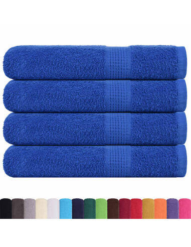 Asciugamani per sauna FROGN 4 pezzi Blu 80x200 cm 360 g/m²