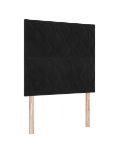 Testiera Nero 90 cm Velluto 2
