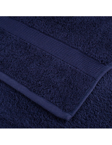 Asciugamani da doccia premium SOLUND 4 pezzi blu navy 70x140 cm 600 g/m²
