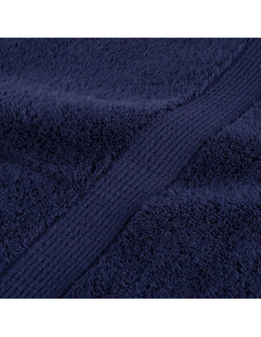 Asciugamani da doccia premium SOLUND 4 pezzi blu navy 70x140 cm 600 g/m²