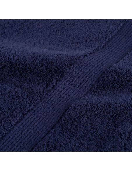 Asciugamani da doccia premium SOLUND 4 pezzi blu navy 70x140 cm 600 g/m²