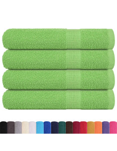Asciugamani FROGN 4 pz Verde Mela 100x200 cm 360 g/m²