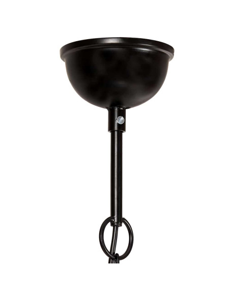 Lampada a Sospensione Industriale 25 W Nera Rotonda 40 cm E27