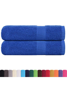 Asciugamani da bagno FROGN 2 pz Blu 100x150 cm 360 g/m²