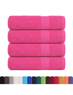 Asciugamani da bagno FROGN 4 pz Rosa 100x150 cm 360 g/m²