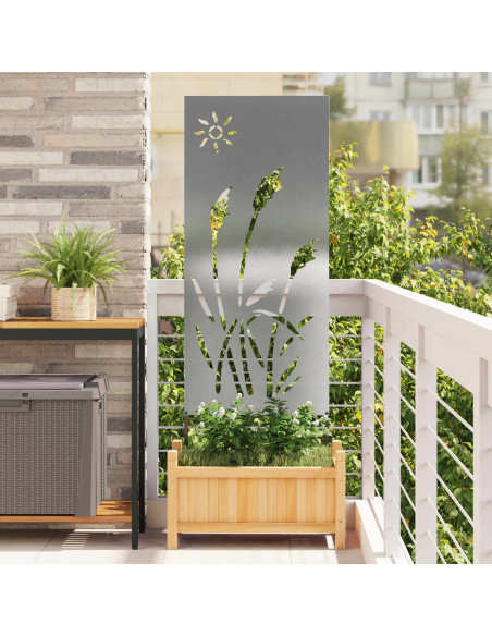 Schermo per privacy in giardino Traforo Argento 50 x 140 cm