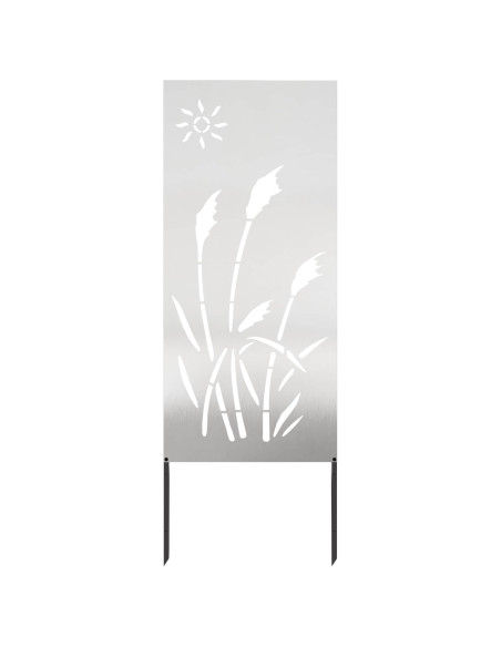 Schermo per privacy in giardino Traforo Argento 50 x 140 cm