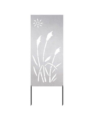 Schermo per privacy in giardino Traforo Argento 50 x 140 cm