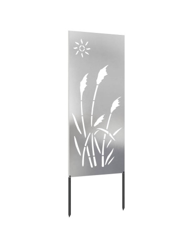 Schermo per privacy in giardino Traforo Argento 50 x 140 cm