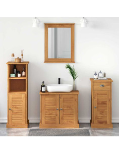 Set di mobili per il bagno VIGO 4 pz Marrone miele