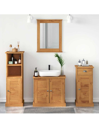 Set di mobili per il bagno VIGO 4 pz Marrone miele