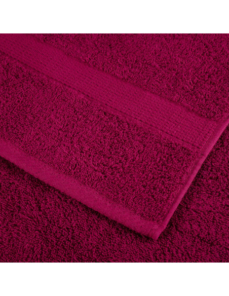 Asciugamani Doccia Premium SOLUND 4 pz Bordeaux 70x140 cm 600 g/m²