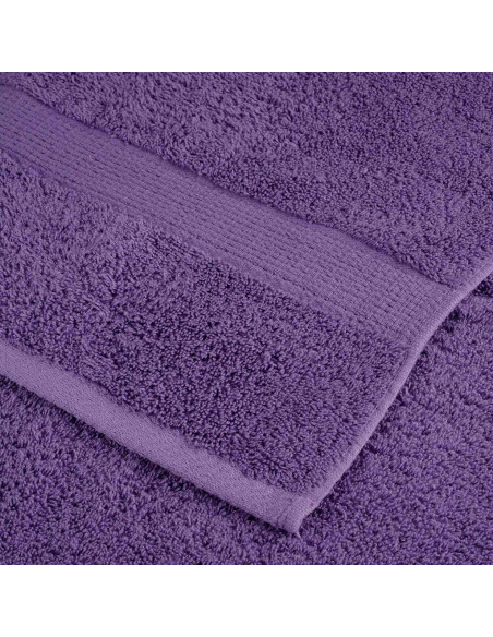 Asciugamani per Sauna SOLUND 2 pz Viola 80x200 cm 600 g/m²