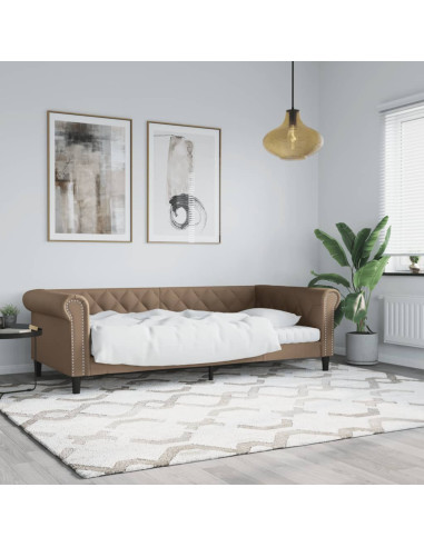 Letto da Giorno Cappuccino 90x200 cm in Similpelle