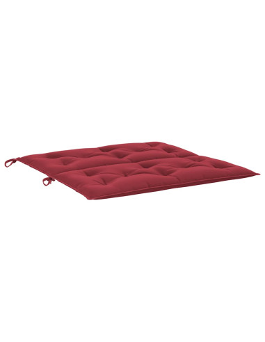 Cuscini per Panca 2 pz Rosso Vino 100x50x7cm in Tessuto Oxford