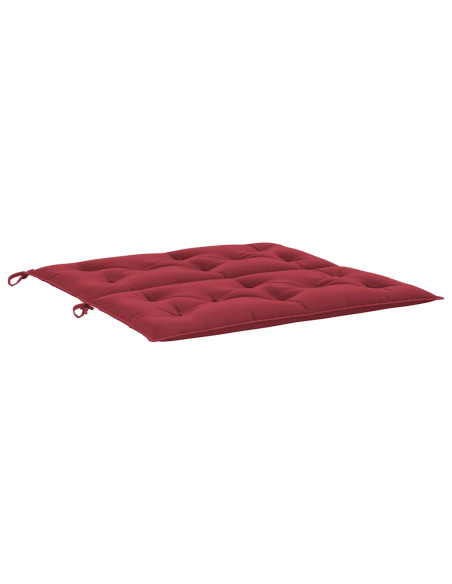 Cuscini per Panca 2 pz Rosso Vino 100x50x7cm in Tessuto Oxford