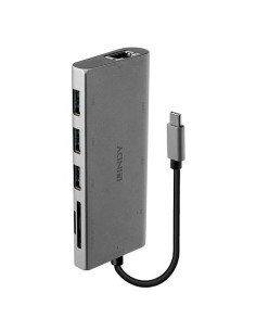 LINDY MINI DOCKING STATION PER LAPTOP USB-C - HDMI, VGA, PD 3.0 100W, USB 3.1, GIGABIT, SD, AUDIO