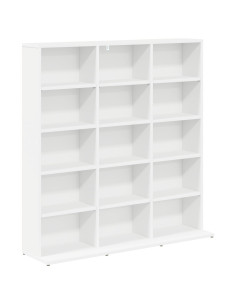 Mobile per CD Bianco 96 x 23,5 x 97,5 cm Legno ingegnerizzato 2